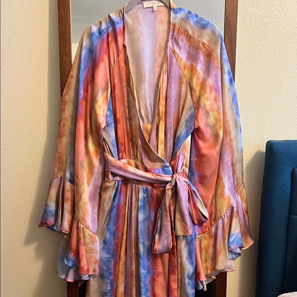 Multicolor Tie-Dye Maxi Dress